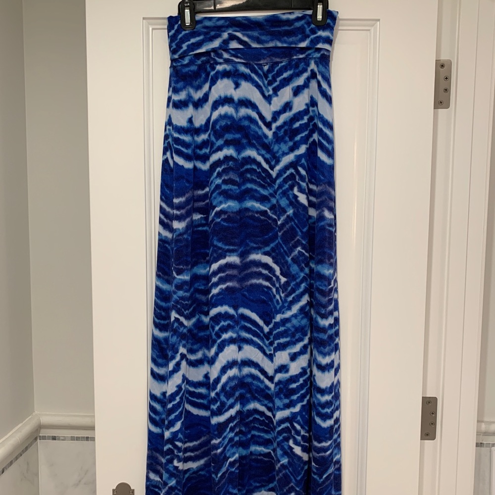 Blue Maxi Skirt